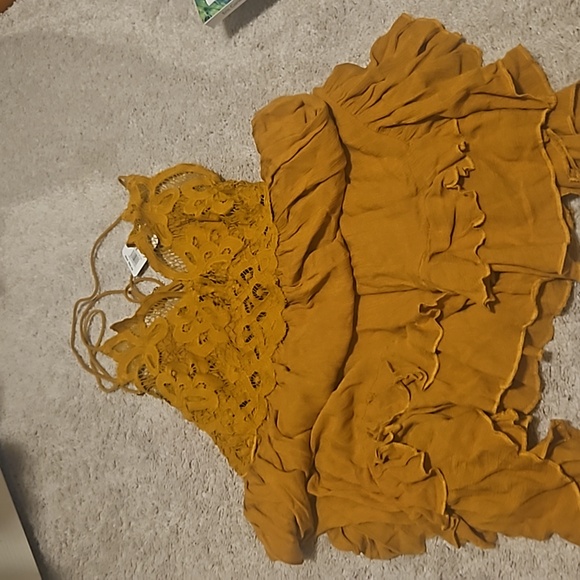 Free People Other - Free People One Delia Slip - Mustard